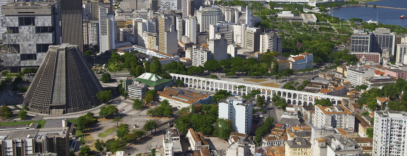 Vista aérea do centro do Rio de Janeiro